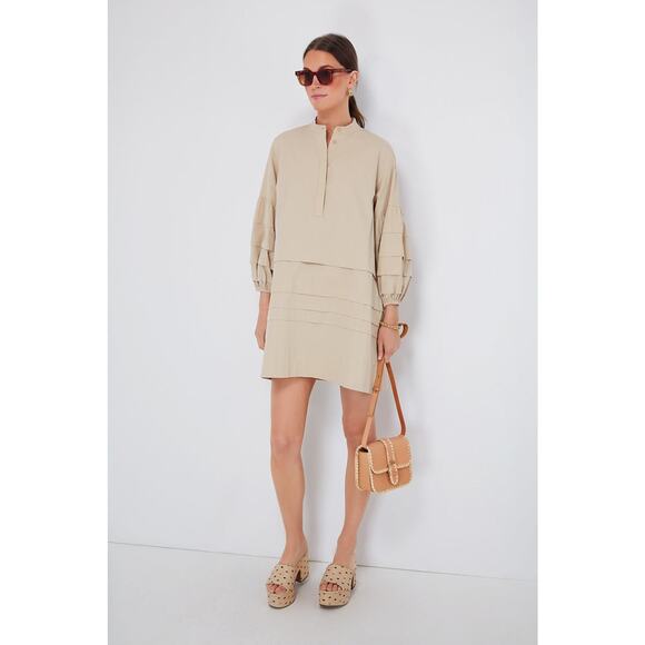 POMANDER PLACE Khaki Chelsea Dress Size M NWT Retail $148 Tuckernuck - Picture 7 of 8